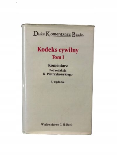 Kodeks cywilny T 1 Komentarz