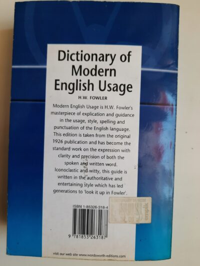 A Dictionary of Modern English Usage Fowler - obrazek 3