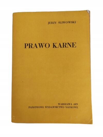 Prawo karne Śliwowski
